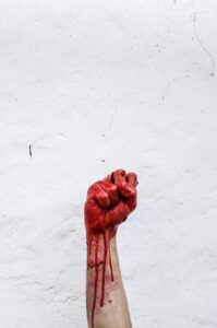 Photo "Dreams in which blood appears – symbol of power, wound, or release?"