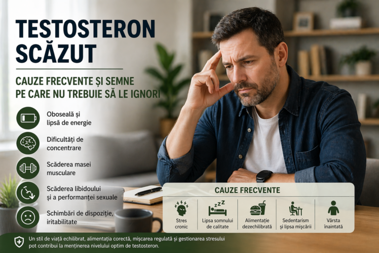 Nivelul scăzut de testosteron: cauze frecvente și semne pe care nu trebuie să le ignori